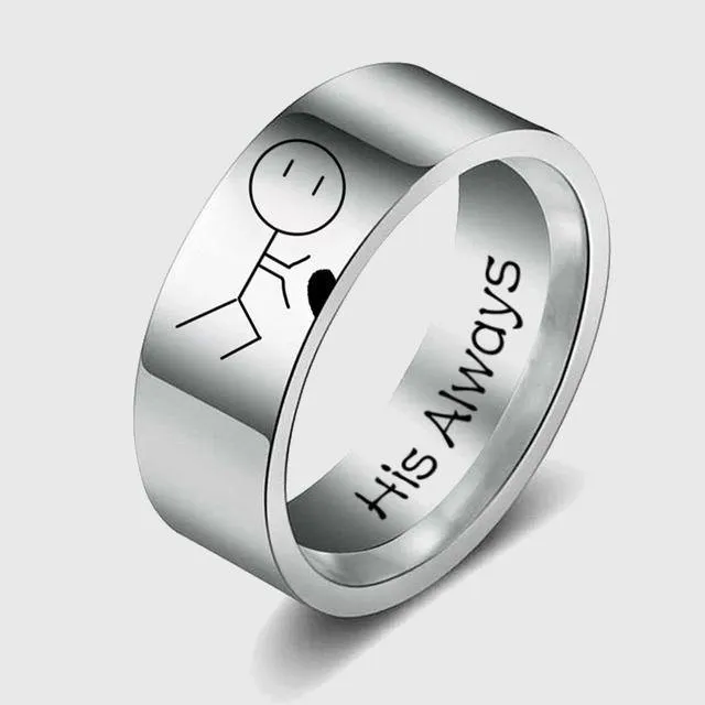 The Power of Love (Over 9000!) Couple Rings