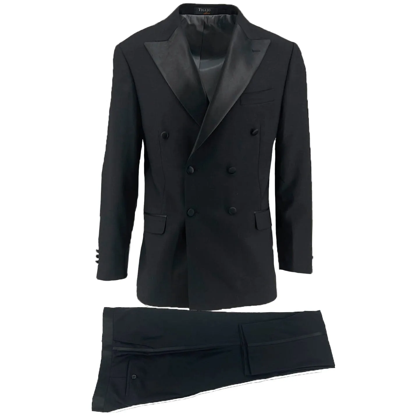 TIGLIO LUXE / PISTOIA DOUBLE BREASTED MODERN FIT TUXEDO