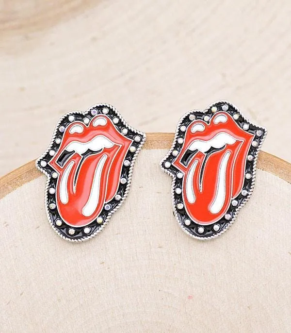 Tongue earrings