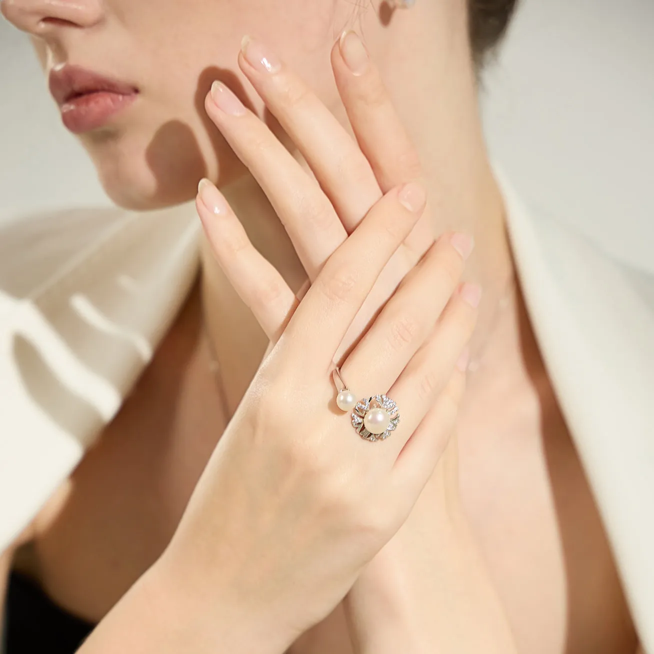 Top Grade Freshwater Pearl Rings WR00209 | GARDENS