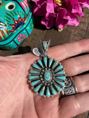 Turquoise Cluster Pendant