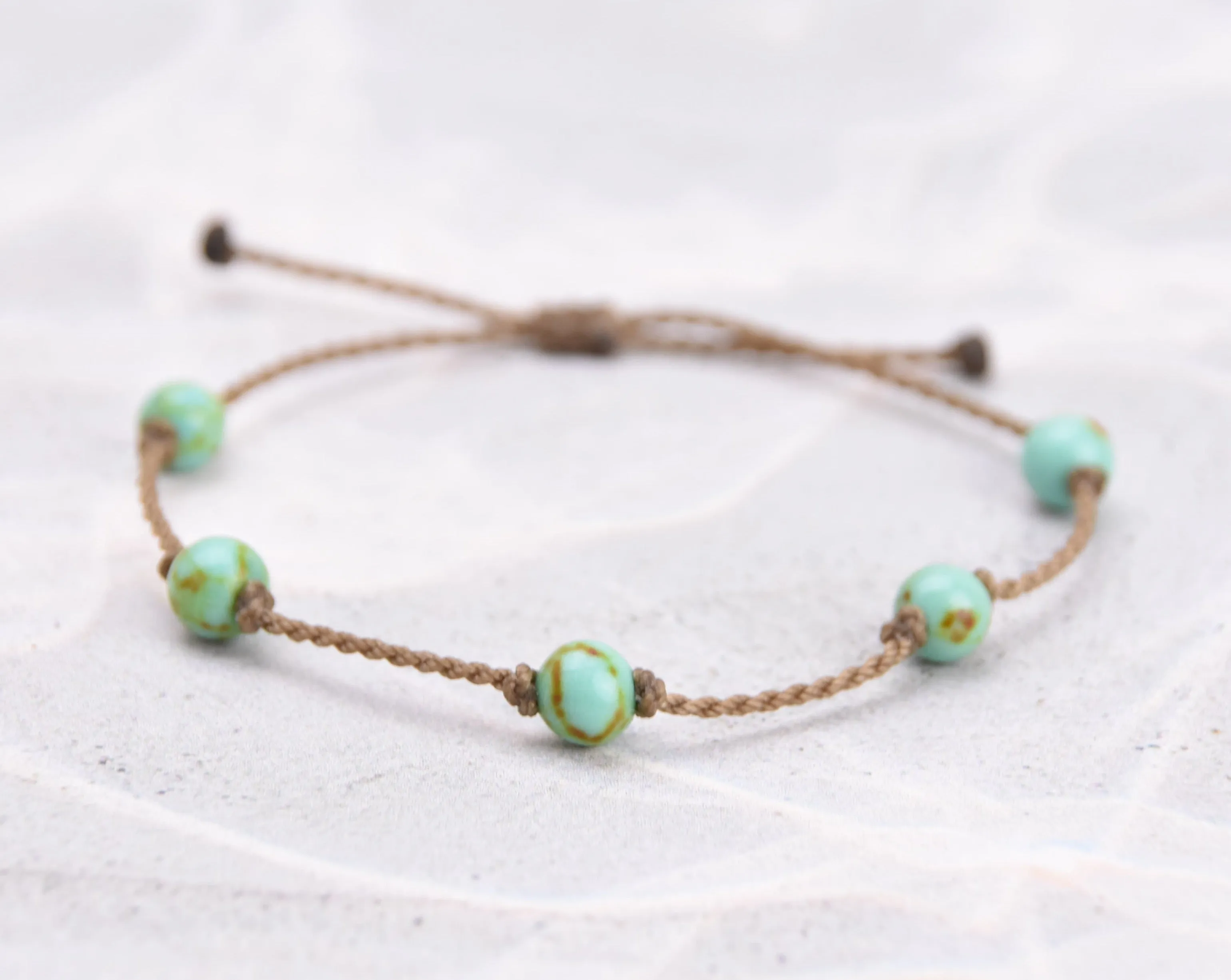 Turquoise Jasper & Lemon Chrysoprase Bracelets