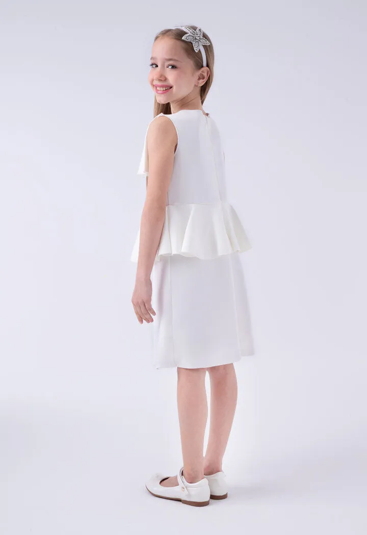 Uneven Bow Sleeveless Dress