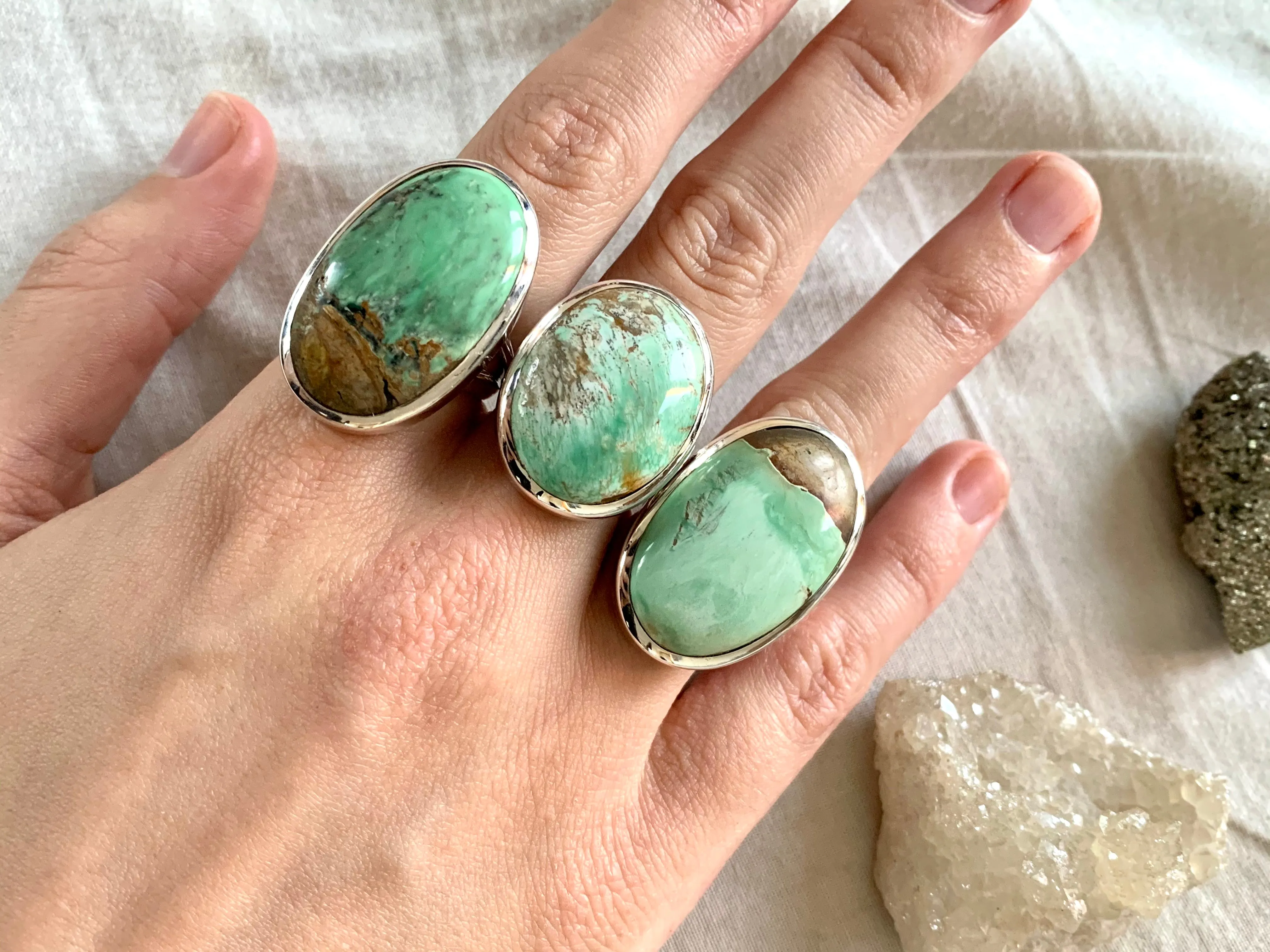 Variscite Akoni Rings - Oval (US 8.5 & 9)