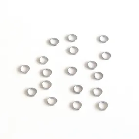 Very Thin Jump Rings, 4mm outside diameter, 0.6mm thick, Stainless Steel